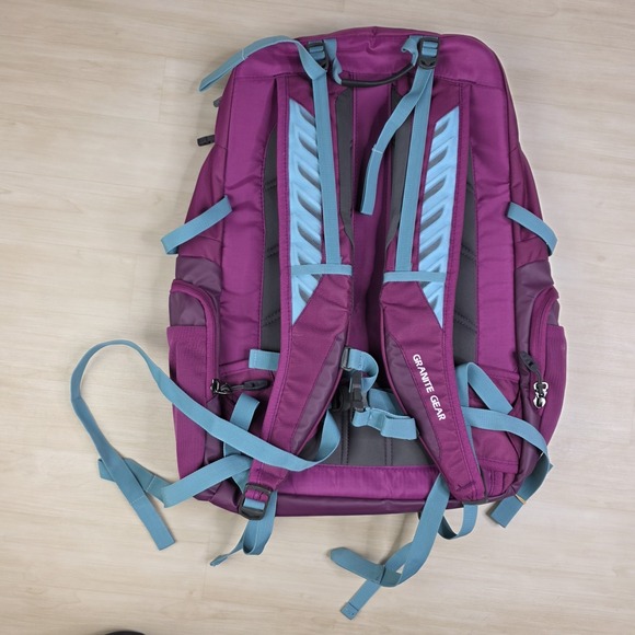 Granite Gear Superior Barrier Backpack Purple Day Pack Hiking Purple Clean - Picture 5 of 11
